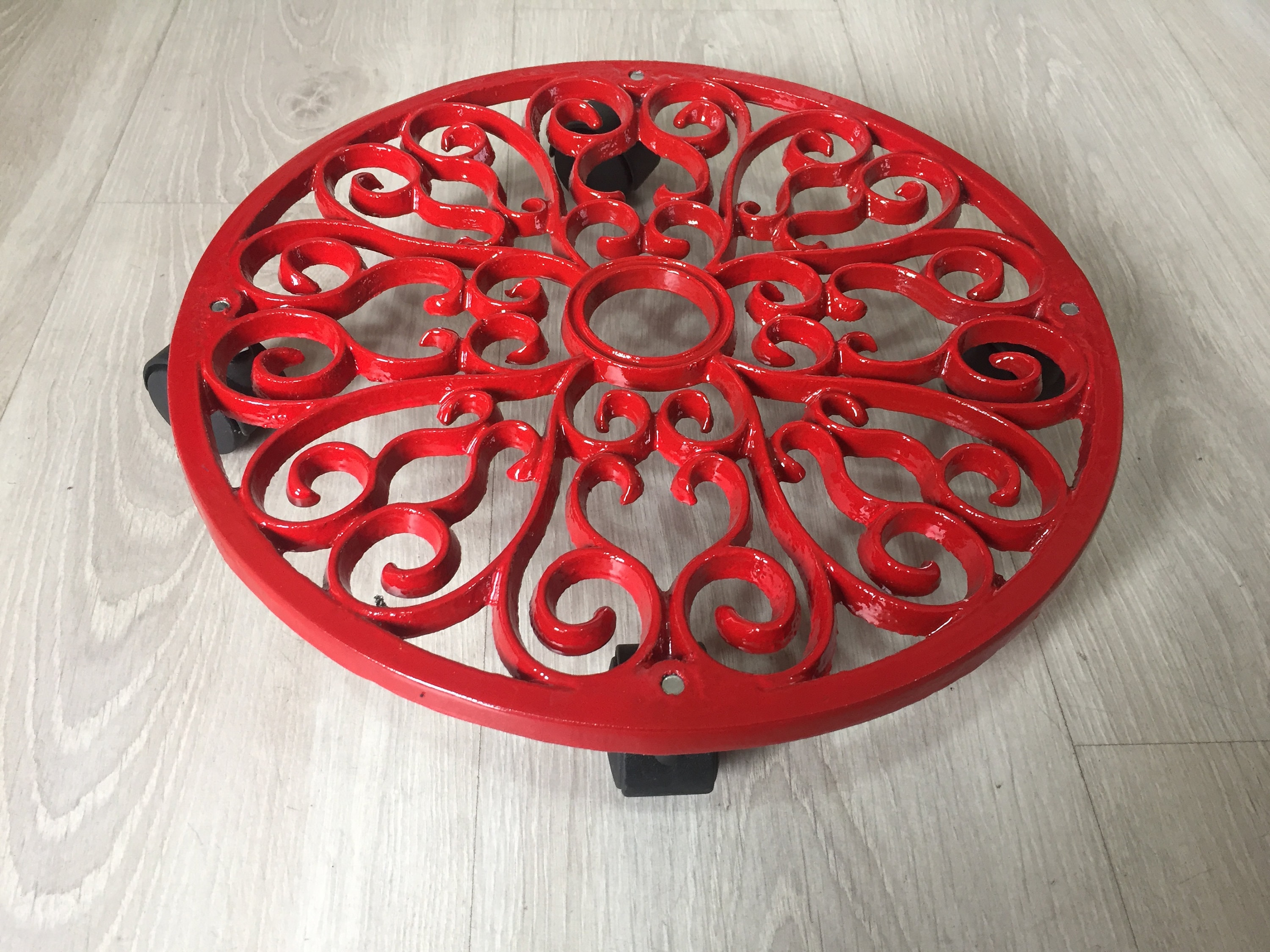 Plant Pot Stand Cast Aluminium Flower Pot Base Etsy