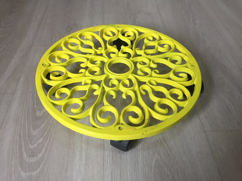 Plant Pot Stand Cast Aluminium Flower Pot Base Etsy