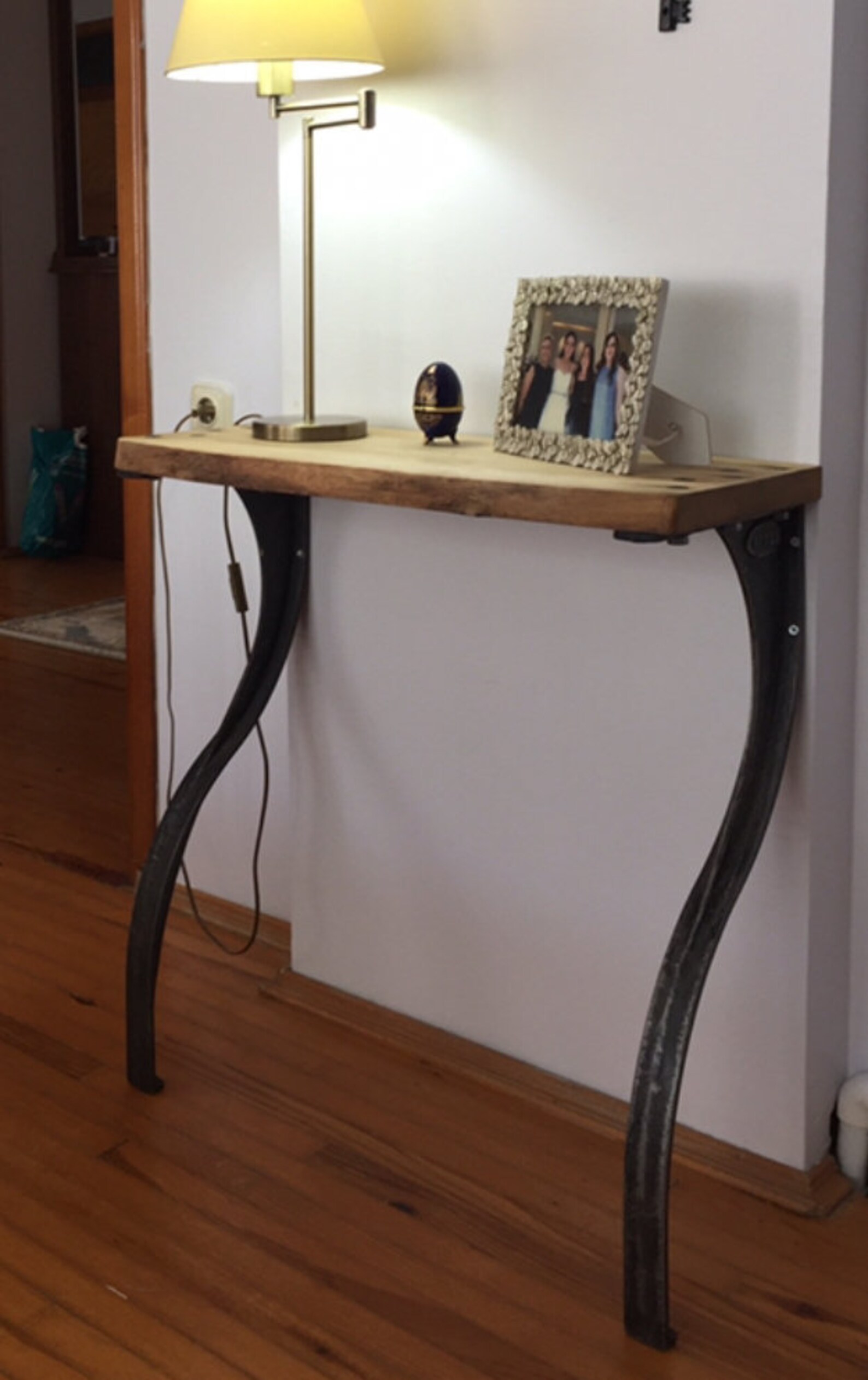 Cast Metal Entryway Table Legs Wooden Console Legs Etsy