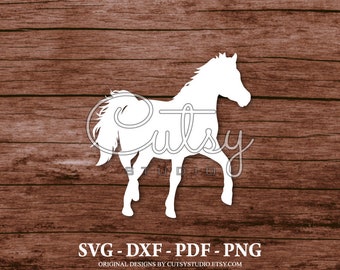 SVG Horse Walk Silhouette Cut Files Designs, Clip Art, Paper, Craft, Laser, Cricut, Scan n Cut, Cameo and Printable