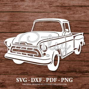SVG Chevrolet 3200 Pickup Truck Silhouette Cut Files Designs, Clip Art, Paper, Craft, Laser, Cricut, Scan n Cut, Cameo and Printable