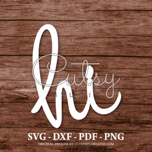 SVG Salut Word texte Silhouette fichiers coupés dessins, clipart, papier, travaux manuels, laser, Cricut, Scan n Cut, camée et imprimable