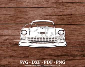 SVG Chevy Belair Grill Silhouette Cut Files Designs, Clip Art, Paper, Craft, Laser, Cricut, Scan n Cut, Cameo and Printable