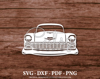 SVG Chevy Belair Grill Silhouette fichiers coupés dessins, clipart, papier, créations artisanales, laser, Cricut, Scan n Cut, camée et imprimable