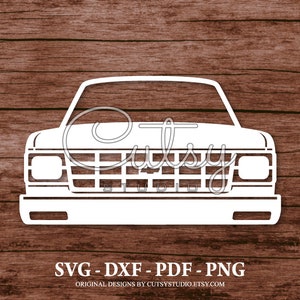 SVG Chevy S10 Pickup Truck 1987 Grill Silhouette Cut Files Designs, Clip Art, Paper, Craft, Laser, Cricut, Scan n Cut, Cameo and Printable