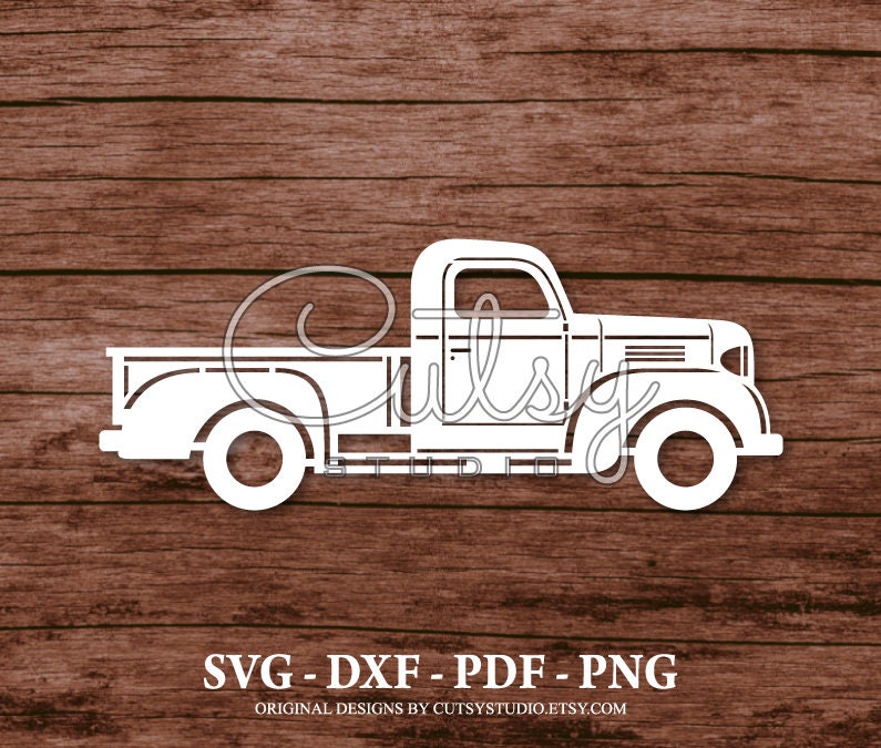 Free Free 348 Old Truck Outline Svg SVG PNG EPS DXF File