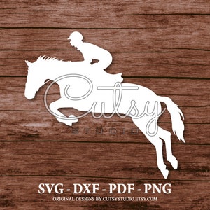 SVG cavallo che salta sagoma taglia file disegni, clip art, carta, artigianato, laser, Cricut, scansione n taglio, Cameo e stampabile