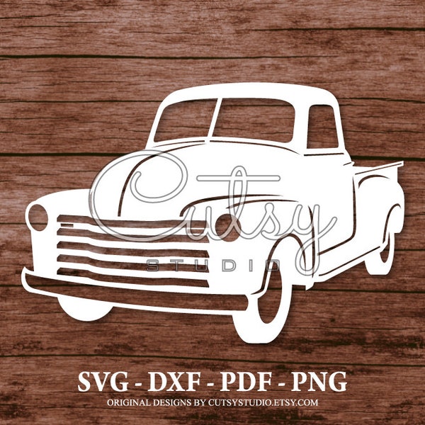 SVG Chevrolet Truck 3100 Silhouette Cut Files Designs, Clip Art, Paper, Craft, Laser, Cricut, Scan n Cut, Cameo and Printable