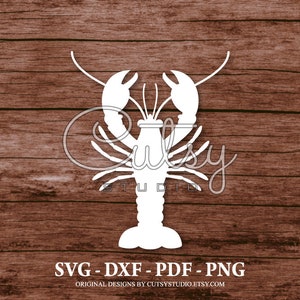 SVG Lobster Silhouette Cut Files Designs, Clip Art, Paper, Craft, Laser, Cricut, Scan n Cut, Cameo and Printable