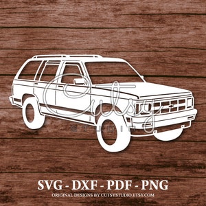 SVG Chevrolet Blazer S10 Diseños de archivos de corte de silueta, Clip Art, Papel, Artesanía, Láser, Cricut, Scan n Cut, Cameo e imprimible