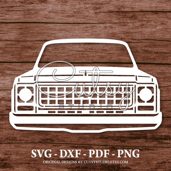 SVG Chevrolet Blazer 1976 Grill Silhouette Cut Files Designs, Clip Art, Paper, Craft, Laser, Cricut, Scan n Cut, Cameo and Printable