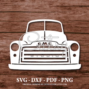 SVG GMC 3100 Pickup Truck Grille Silhouette Cut Files Designs, Clip Art, Paper, Craft, Laser, Cricut, Scan n Cut, Cameo and Printable