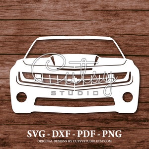 SVG Chevy Camaro 2010 Silhouette Cut Files Designs, Clip Art, Paper, Craft, Laser, Cricut, Scan n Cut, Cameo and Printable