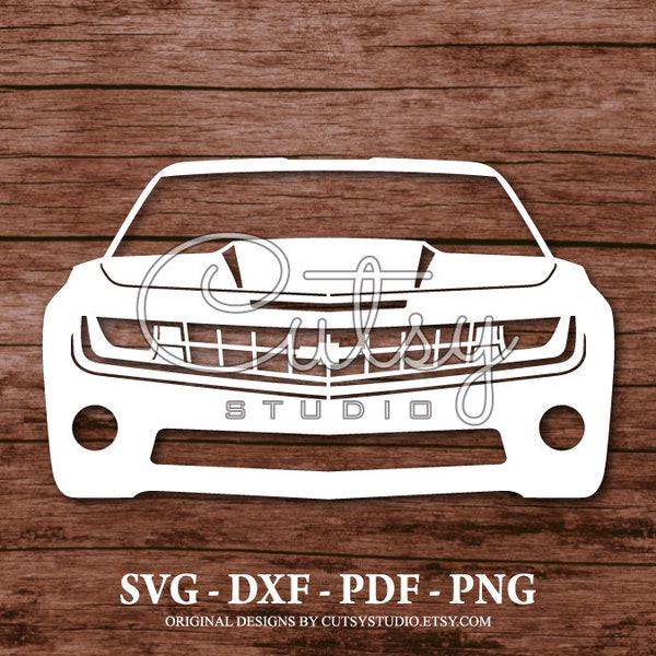 SVG Chevy Camaro 2010 Silhouette Cut Files Designs, Clip Art, Paper, Craft, Laser, Cricut, Scan n Cut, Cameo and Printable