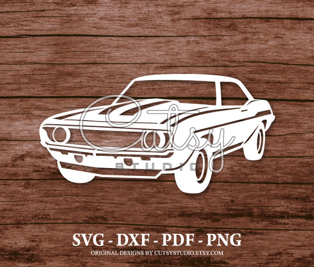 SVG Vintage Chevrolet Camaro Silhouette Cut Files Designs - Etsy