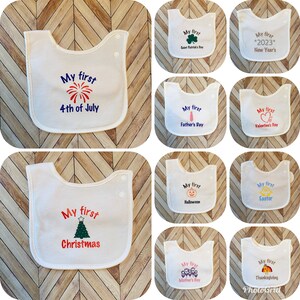Baby’s First Holiday Bib Set