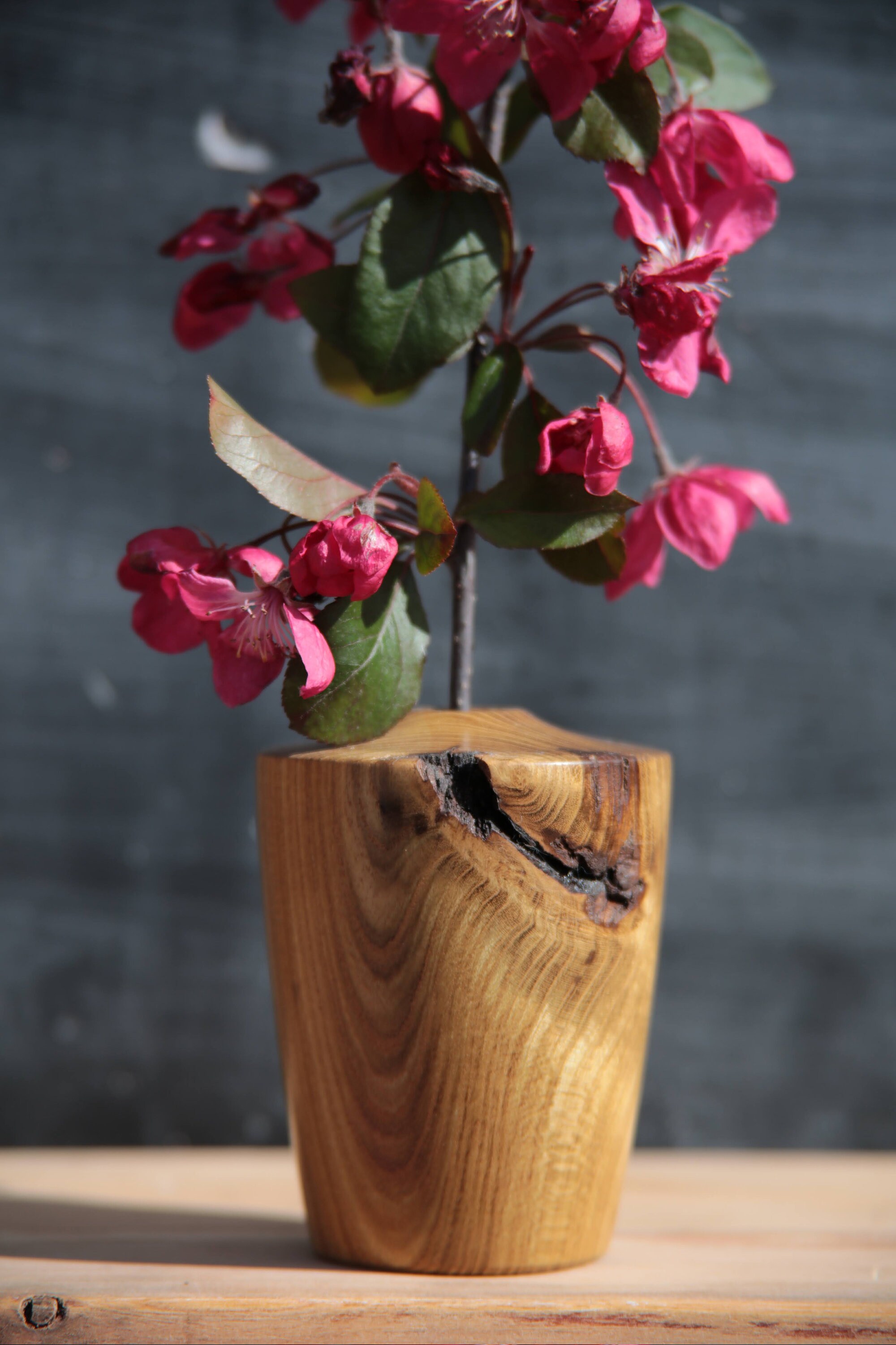 Wooden Dried Flower Vase Etsy