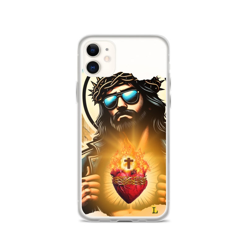 Jesus Sacred Heart Sunglasses Clear Case for iPhone®