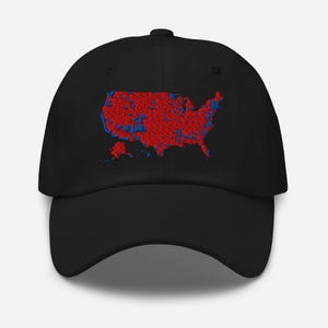 USA Wahlkarte rot Donald J Trump Präsident Dad Hut