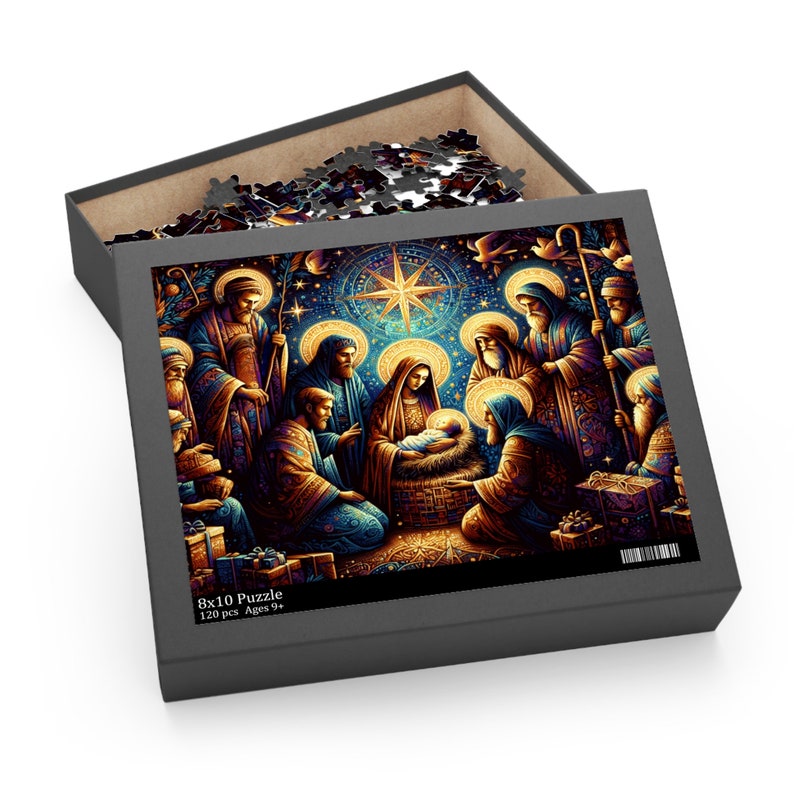Nativity Christmas Three Wise Men and Company Puzzle 120, 252 Piece image 2