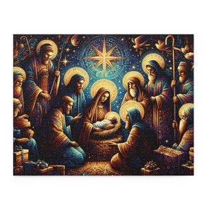 Nativity Christmas Three Wise Men and Company Puzzle 120, 252 Piece image 4