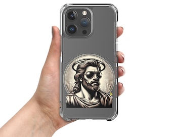 Jesus Sun Glasses Clear Case for iPhone®
