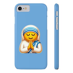 Mother Teresa Emoji Catholic Slim Phone Cases
