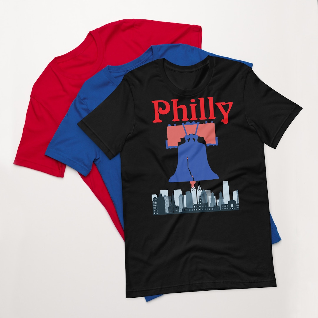 Philly Philadelphia Liberty Bell Skyline T-shirt - Etsy