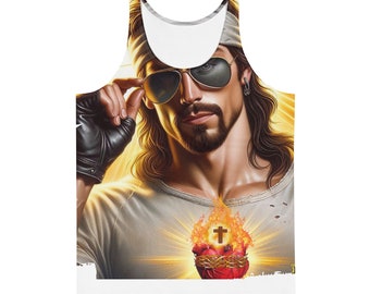 Cool Jesus All Over Print Tank Top