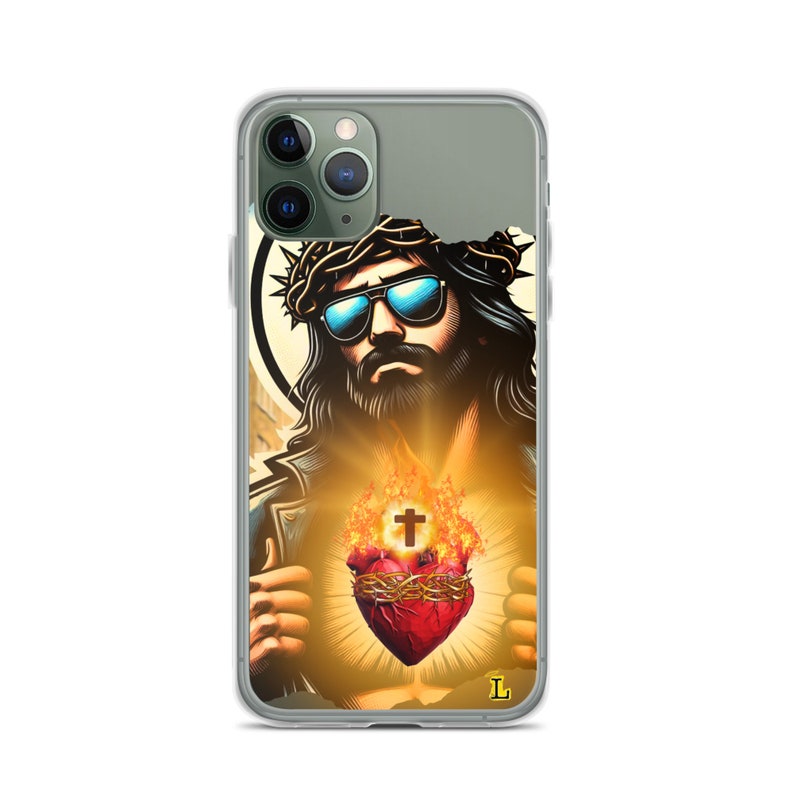 Jesus Sacred Heart Sunglasses Clear Case for iPhone®