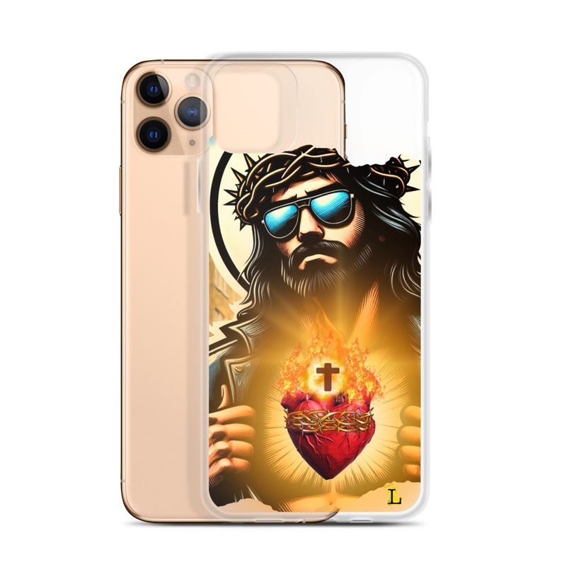 Jesus Sacred Heart Sunglasses Clear Case for iPhone®