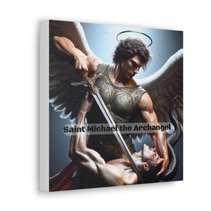 Saint Michael the Archangel Dynamic Canvas Gallery Wraps