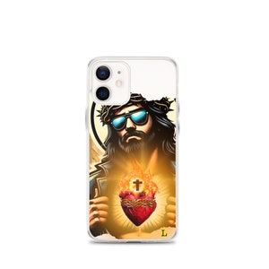 Jesus Sacred Heart Sunglasses Clear Case for iPhone®