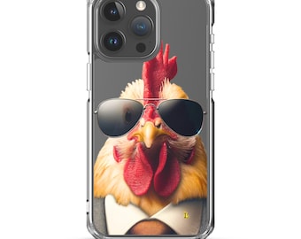 Chicken Sunglasses Suit Clear Case for iPhone®