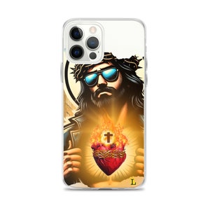 Jesus Sacred Heart Sunglasses Clear Case for iPhone®