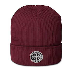 Gorro de canalé orgánico Gorro de invierno San Benito Católico
