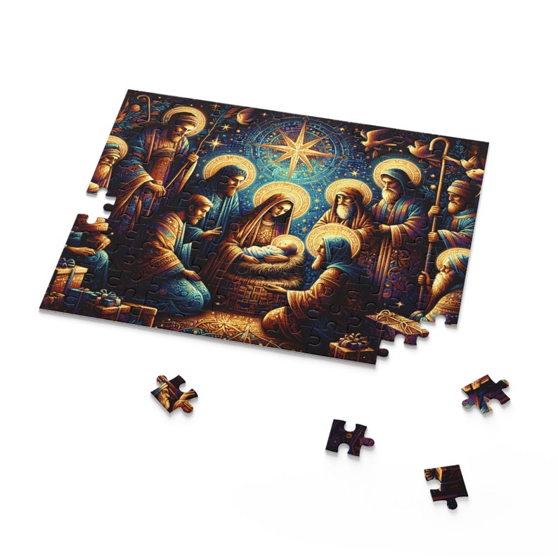 Nativity Christmas Three Wise Men and Company Puzzle 120, 252 Piece image 3