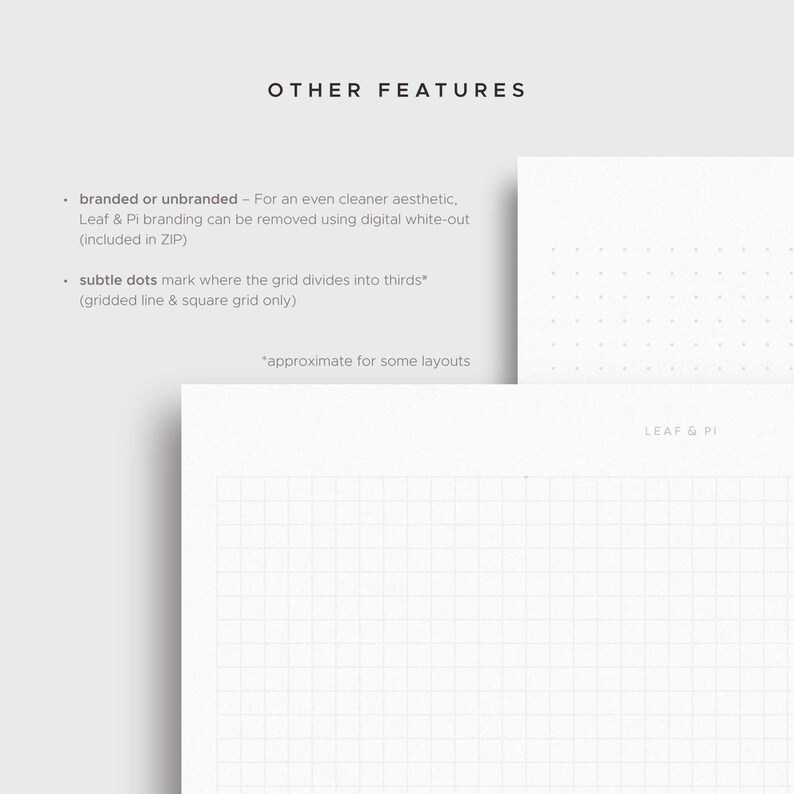 dot grid graph paper set 5mm grid a4 letter pdf etsy