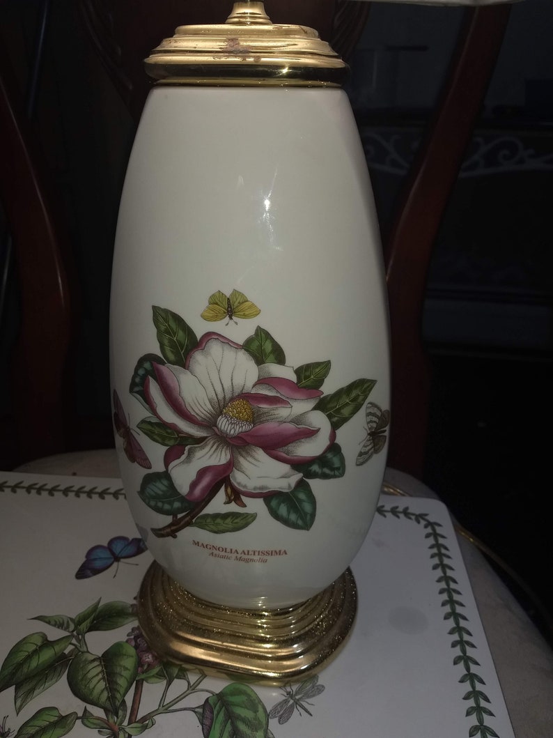 Portmeirion Asiatic Magnolia Tulip Vase Lamp 27in Etsy