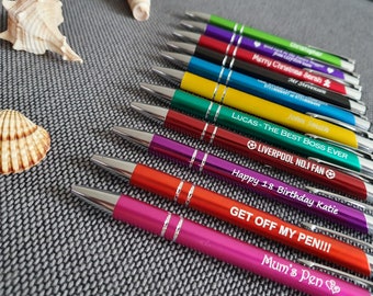 Buy Personalised Pen, Engraved Ballpoint Pen, Promotional Pens