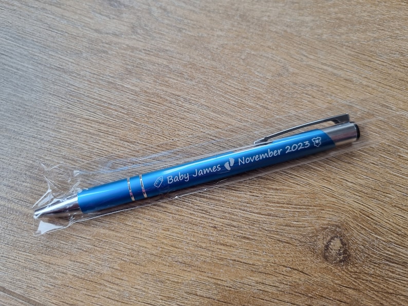 Personalised Wedding Favour Pens , pen for any occasion with your text. Great for events Baby shower Birthday Hen Graduation image 7
