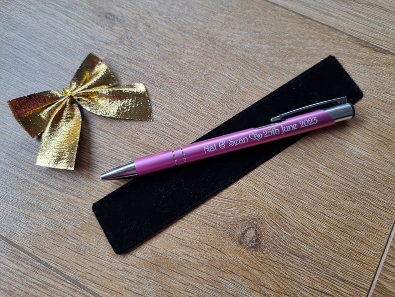 Personalised Wedding Favour Pens , pen for any occasion with your text. Great for events Baby shower Birthday Hen Graduation image 6