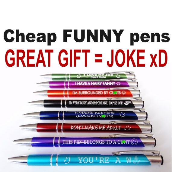 Funny Cheeky Novelty Rude Sweary Profanity Ballpoint Pen Great for Birthday  Christmas or Great for Work CHEAP FUNNY GIFT 