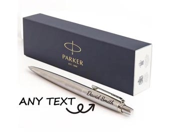 Personalised Engraved Parker Pen, Ballpoint Jotter Pen, Personalised Pen, Company Pen, Custom Christmas Gift, FREE FAST DELIVERY !!!!