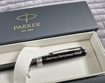 Custom Engraved Parker Pen, Ballpoint Sonnet Pen, Personalised Pen Gift, Gift for Him, Gift for School Teacher, Company Logo Pens
