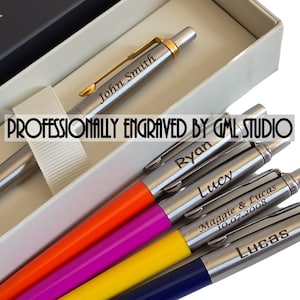 Gepersonaliseerde Parker-jotterpen, gegraveerde metalen balpen, directie, personeel, relatiegeschenk, afstuderen, kerstmis, verjaardagscadeau in doos