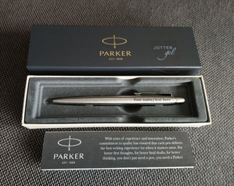 Personalised Engraved Parker Jotter  Bond Street Black & Gold Ballpoint Pen