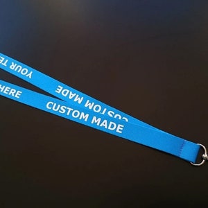 Personalised Lanyard Custom made Any Text Colour Printed Lanyards Safety Break ID card Holder Badge. Staff NHS Teacher image 8