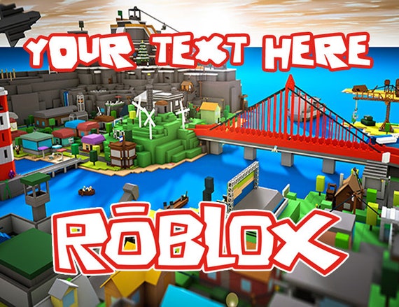 Roblox logo city game quality printed mouse mat pad FREE P/&P gift idea