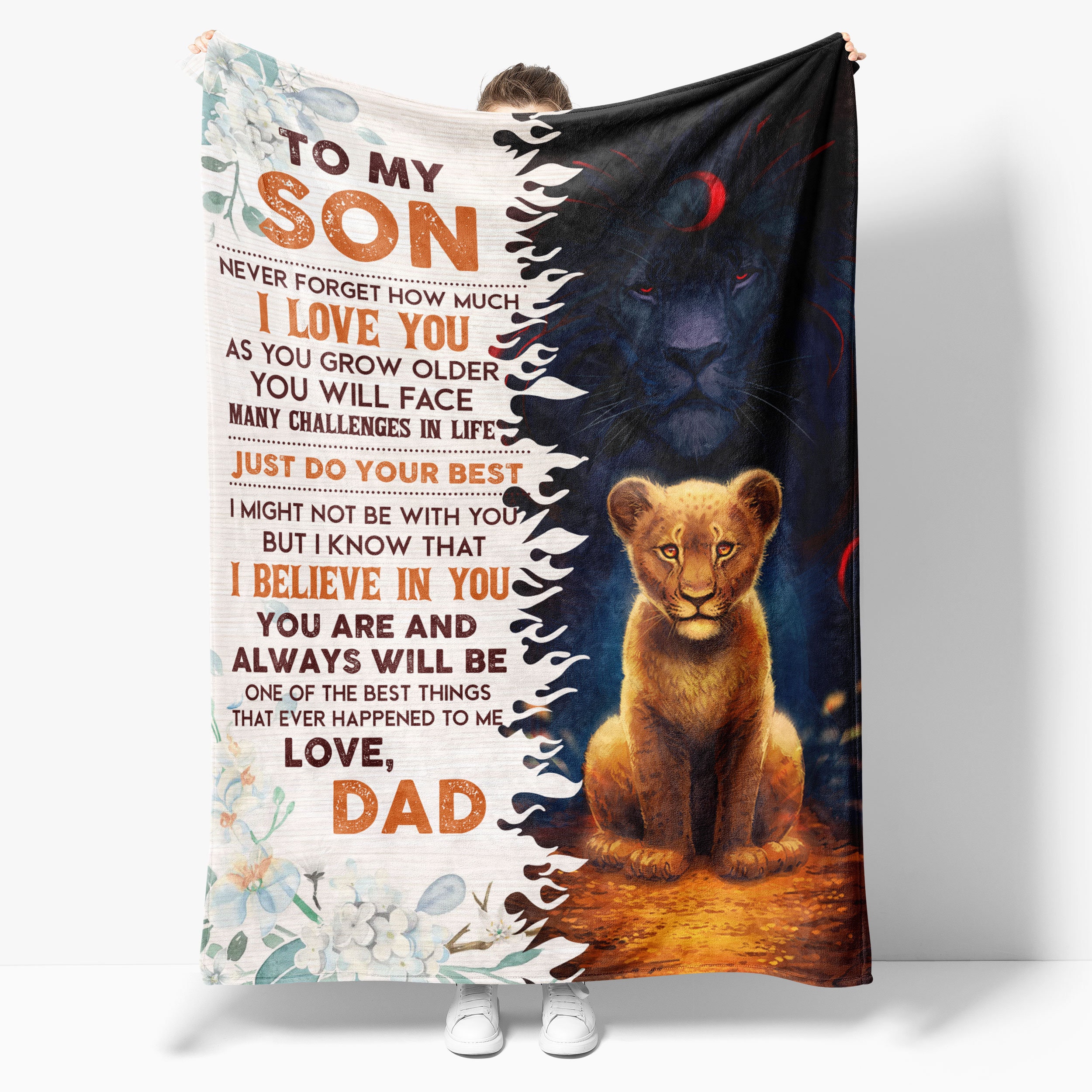 Fleece Blanket to My Son from Dad You Are Always Will be One Etsy